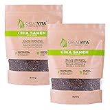 GreatVita Chia Samen, (1 x 1600g) naturbelassen ohne Gentechnik