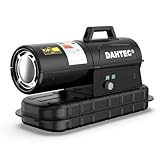 DAHTEC Heizkanone 20 kW Diesel Bautrockner - Beheizbare Fläche: 220 bis 300 m² - Heizgebläse mit Thermostat & Kraftstoffanzeige für Werkstätten, Baustellen und landwirtschaftliche Betriebe