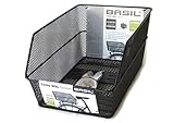 Basil Fahrradkorb Cento WSL, Black, 42 x 30,5 x 20 cm