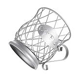 DECOMELODY Kaffeekapselhalter Organizer mit Korb für Theke Rostfrei Erweiterbar für Snacks und Getränke Modernes Design für Küche und Büro Kaffeeecke