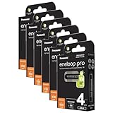 Eneloop Pro Micro 930mAh AAA Ni-MH wiederaufladbare Batterien, 6 x 4 Stück