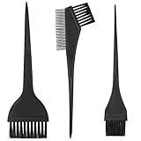 Yibaijia 3 Stück Haarfärbepinsel Set, Farbpinsel Haare, Pinsel zum Haare Färben, Haarfarbe Bürste, Haarfärbekamm für DIY Haarfärbe Haarfärbemittel Salon Friseur Werkzeug Farb Pinsel Breit