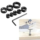 zalati Bohr-Stopper-Set, 8-teilig, Bit-Kragen, Bohrtiefenstopper-Set mit Sechskantschlüssel für Bohrer-Positionierung, Tiefenbegrenzung