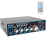 HiFi Verstärker Mini Verstärker Stereo Verstärker Digital Endverstärker HiFi Stereo Mini Audio Receiver 12V/ 220V 400W 2 Kanäle Audio Verstärker Receiver,SD/USB
