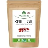 Superba Premium Krillöl Softgel Caps - mit revolutionärem Omega 3 Öl - verestertem Astaxanthin, Antioxidantien & Vitaminen - Herz Immunsystem Gedächtnis - 60 Kapseln von MoriVeda