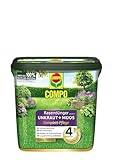 Rasendünger gegen Unkraut + Moos Komplett-Pflege Rasendünger mit Unkrautvernichter, Moosvernichter, 3 Monate Langzeitwirkung 9 kg, für 300m²