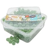 Deine Naschbox | Fruchtgummi Eukalyptus-Menthol-Hütchen | 1kg Naschbox | XL Großpackung für Party, Candybar & als Geschenk - Erfrischende Minznote