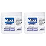 Mixa Panthenol hautberuhigende Creme, mit Panthenol, Pflegecreme für trockene, empfindliche und zu Neurodermitis neigende Haut, Wundheilcreme gegen Rötungen und Juckreiz, Panthenol Comfort, 400 ml