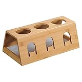 KESPER | Flaschenhalter, Material: Bambus, Kunststoff, Maße: B 32 x H 12 x T 17,5 cm, Farbe: Braun, Weiß | 58650 13