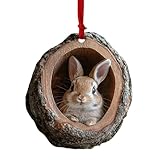 szvbofueck Animal Christmas Ornament This Handmade Animal Christmas Ornament is Crafted with Exquisite Materials and Craftsmanship to Enhance The Holiday Spirit Babyswing (C, One Size)