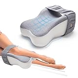 Kniekissen für Seitenschläfer - Memory Foam Beinkissen zur Linderung von Rückenschmerzen & Ischias, Unterstützung der Wirbelsäulenausrichtung für Erwachsene, bequemes Kissen zwischen den Knien