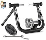 CXWXC Rollentrainer Fahrrad Drahtlos Bluetooth oder ANT Kompatibel mit Zwift app Fluid Fahrrad Rollentrainer Indoor für 26-29' or 700c Rad Rollentrainer Rennrad Klappbarer Smart Trainer