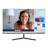 MEDION P52424 (MD 20152) 60,5 cm (24 Zoll) Full HD Widescreen Monitor (FHD, HDR10, 16:9, HDMI, Displayport, VGA, Anti Flicker, Anti Glare, Anti Blue-Light, mehrsprachiges Menü) schwarz