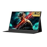 GEK208130 Reise-Bildschirm 16,1 Zoll, Auflösung 2560 x 1440, 400 Nit, Bildwiederholfrequenz 144 Hz, externer Bildschirm for Büro- und Unterhaltungszwecke, IPS-Erweiterter Bildschirm Gaming