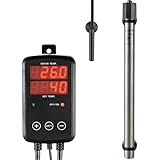 Titan Aquarium Heizung 1300W, Tauchbare Aquarium Heizstab mit Digitaler Temperaturregler, 0℃~40℃ Einstellbar, Geeignet für 1000l - 1300l Salzwasser Süßwasser Aquarien Schnelle Heizung, MX-9015(1300W)