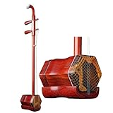Chinesische Erhu, Zweisaitiges Chinesisches Streichinstrument (Geige/Fidel) Traditionelles Chinesisches Nationalinstrument Erhu Für Anfänger, Auftritte Und Prüfungen(Red-A)