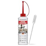 Veddelholzer 250 ml 100% reines Silikonöl Laufband mit Dosierkappe & Pipette für Zuhause Fitnessstudio Laufband Öl universell für Laufband, Cross Trainer, Spinning Bike und andere Trainingsgeräte
