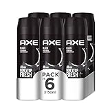 Axe Bodyspray Black 150 ml, 6er Pack