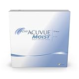 ACUVUE MOIST 1-Day Tageskontaktlinsen für empfindliche Augen & Allergiker – Tageskontaktlinsen mit -2.25 dpt und BC 8.5 – UV Schutz & Komfortables Tragegefühl – 90 Linsen