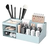 CALIYO Kosmetikorganiser Make up Organizer, Lippenstift-Rack, Büro-Schreibtischbox, Haushalts-Kunststoff-Schubladen-Aufbewahrungsbox, Schminktisch Organizer für Organisieren Kosmetik Lippenstif