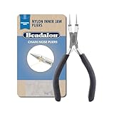 Beadalon Professional Series Nylon-Innenbacken-Rundzange, dunkelblau, vinylfreie Griffe, Edelstahl, Kastengelenk, Doppelblattfedern, 14,6 cm