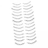 harayaa 3x Untere Wimpernaufkleber DIY Wimpernschablone, Wasserdichte Wimpernstreifen, Wimpernverlängerungsversorgung für Dating, Cosplay