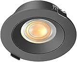 ZCX Ultradünner Dimmbarer LED-Deckenleuchte, Deckenleuchte, für Geschäft, Einkaufszentrum, Downlight, LED-Spot, dimmbar, Farbe: Dunkelgrau, Größe: 9 W