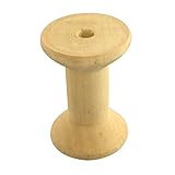 nbeads 100 Holz Gewinde Spulen Spulen leer für Draht, bleifrei, 45×30 mm, Loch: 7 mm