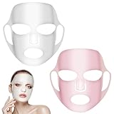 Qianyu 2 Stück Wiederverwendbarer Gesichtsmaskenhalter aus Silikon Feuchtigkeitsspendende 3D Gesichtsmaskenabdeckung mit Ohrbügelschlaufen Hautpflege Beauty Spa Tool