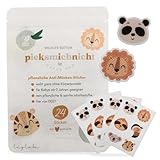 pieksmichnicht Pflanzliche Anti-Mücken-Aufkleber für Babys und Kinder mit Tiermotiven Mückenschutz Insektenschutz Mückensticker Patches Pflaster DEET frei (Animals)