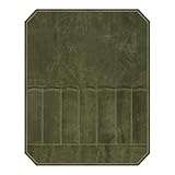 Agwuoetr Tragbare Campingmessertasche KüChenmessertasche Segeltuchbesteck Messerschutz Messer Tragetasche,ArmeegrüN