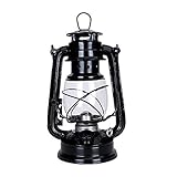 AAOTE Kerosinlampe, Sturmlampe, 25 cm, Vintage, Outdoor-Camping-Lichter, klassische Kerosin-Lampe, Vintage-Kerosin-Laterne, Öllampe, tragbare Outdoor-Camping-Lichter für Camping, Citronella, Wandern