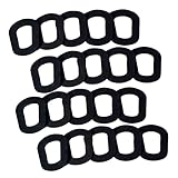 TOBBOMEY 20 Stück Teiliges Benzinkanister Dichtung Gummiring Ersatz für Kraftstoffkanister Benzin Ausguss Dichtung Langlebig Stoßfest Einfache Montage ohne Werkzeug