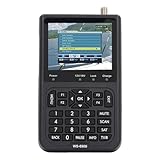 3,5-Zoll-TFT-LCD-Satellitenfinder SignMeter 950–2150 MHz HDTV-Bildschirm, Full DVB-S, DiSEqC 1.0/12, mit 4 Stunden Betriebszeit (EU-Stecker)