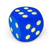 Volley Schaumstoffwürfel - 16x16x16 cm - großer Würfel - Unbeschichtet - großer Spielwürfel für Kinder - Würfel für Kinder und Schule