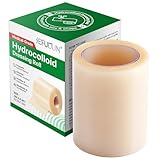 Hydrokolloid Pflaster Rolle, Hydrocolloid Roll 5cmx150cm, Selbstklebender Wasserfestes Hydrokolloid Wundpflaster Atmungsaktive & Hautfreundlich Wundauflagen