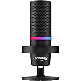 HyperX DuoCast - RGB USB Kondensatormikrofon für PC, PS5, PS4, Mac, Low-Profile-Shock Mount, Cardioid, Omnidirektional, Pop-Filter, Gain-Control, Gaming, Streaming, Podcasts, Twitch, YouTube, Discord