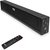 XORO TV Soundbar HSB 50 V2 mit 25 Watt Leistung, Bluetooth Lautsprecher, USB Mediaplayer, Line IN, Optischer & Koaxialer Audioeingang, Wandmontage möglich