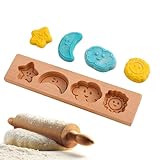 dzqad Holz Plätzchenformen - Cartoon Backformen,Cartoon Backform Für Geburtstag Hochzeit Kuchen Schokolade Fondant Gebäck Lebensmittel Blogger Hausbäcker Kochkurs Backzubehör