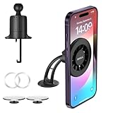 Shall für MagSafe Autohalterung, 360° magnetischer Telefonhalter fürs Auto, Telefon-Autohalterung und Toter-Winkel-Spiegel-Set mit Ring für MagSafe, für iPhone 16 15 14 13 12 Serie