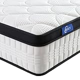 slily Matratze 140x200 cm Höhe 24cm, H3 H4 Mittelfest Orthopädische 7-Zonen Federkernmatratze mit Komfortschaum Öko-Tex Zertifiziert 100 Nächte Probeschlafe