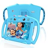 VESWWE Kids Tablet für Kinder 7 Zoll Kinder Tablet Android mit WiFi 32GB ROM Dual Kamera Elterliche Kontrolle Kindertablet ab 3 Jahren bis 14 (Blau)