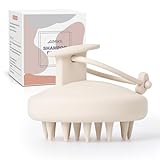 AIMIKE Silikon Kopfhaut Massagebürste Shampoo Bürste, Umweltfreundliche Kopfmassage Bürste für Peeling und Stimuliert das HaarWachstum, Kopfmassage Shampoo Haarbürste [Nass&Trocken],Haferflocken