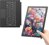 AWOW 10,1-Zoll Windows Tablet mit Tastatur, Celeron N4120, 8GB LPDDR4, 256GB Speicher - 2-in-1 Mini Laptop mit Touchscreen und Abnehmbarer Deutscher QWERTZ-Tastatur (Stift Nicht enthalten)