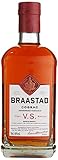 Braastad Cognac VS 40% vol. (1 x 0,7l) – Französischer Cognac mit frischem Charakter – Perfekt pur, in Cocktails, Aperitifs oder Longdrinks