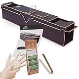 EcoTraps Marderfalle Lebendfalle 120cm - Wasserdicht Holz Marder Lockmittel Lebendfalle Ratte - Marderabwehr aus Marderfalle mit Zange, Folienhandschuhe, Köder und Gebrauchsanweisung