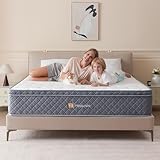 Hiepunos Matratze 200x200 cm Taschenfederkernmatratze mit Komfortschaum Hybridmatratze orthopädische 7 Zonen Matratze Höhe 22cm Härtegrad H4, Öko-Tex Zertifiziert, Kinder- und Erwachsenenmatratzen