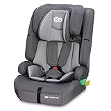 Kinderkraft SAFETY FIX 2 I-SIZE 76-150 cm Kindersitz 9-36 kg, Kinderautositze mit isofix, Einstellung der Kopfstütze, spezielle Sicherheitssysteme, 5 punkt gurte, Einsatz im set, Grau