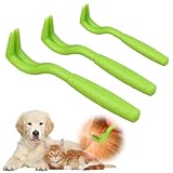 TNOMSNO Zeckenentferner, 3er Set Zeckenzange Zeckenhaken Zeckenhebel, Einfacher und Sicherer Zeckenentferner, Zeckenhaken für Hunde, Katze, Pferd, Mensch