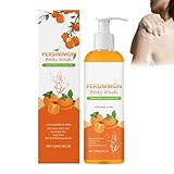 Persimmon Duschgel zur Geruchskontrolle, Duschgel für Frauen mit Kokosöl, beseitigt Gerüche, pflegt die Haut, sorgt für ein frisches Gefühl, Duschge-l für Frauen & Männer (1PC)